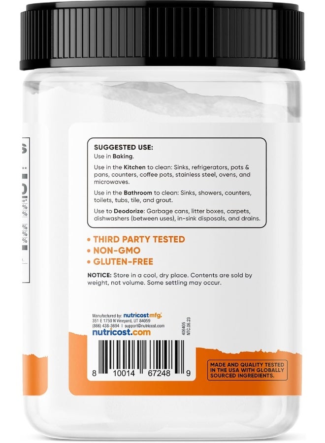 Nutricost Pantry Baking Soda (5 Lbs) - For Baking, Cleaning, Deodorizing, And More - Image 2