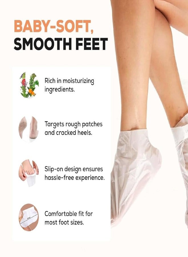 Hakily Foot Peeling Mask (1 Pair), Korean Peeling & Exfoliating | Deep Exfoliation with Glycolic Acid, Removes Dead Skin, Cruelty-Free, Foot Peel Off Mask (1 Pair Goat Milk Foot Mask) (2 Pair Goat Milk Foot Mask) - Image 2