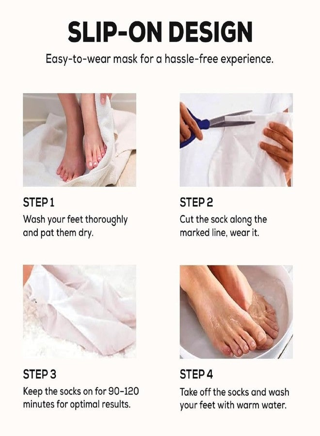 Hakily Foot Peeling Mask (1 Pair), Korean Peeling & Exfoliating | Deep Exfoliation with Glycolic Acid, Removes Dead Skin, Cruelty-Free, Foot Peel Off Mask (1 Pair Goat Milk Foot Mask) (2 Pair Goat Milk Foot Mask) - Image 5