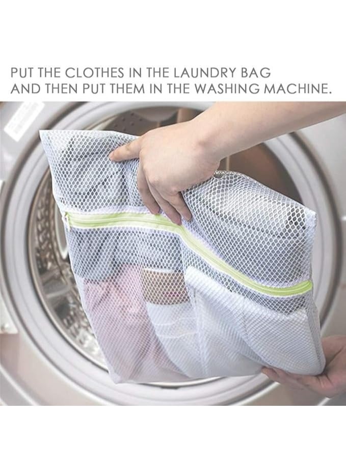 أميرتير اميرتير اكياس غسيل شبكية 6 قطع اكياس قابلة لاعادة الاستخدام رباط شد وسحاب للملابس الحساسة برا ملابس داخلية لانجري جوارب حماية للغسيل والسفر - Image 3