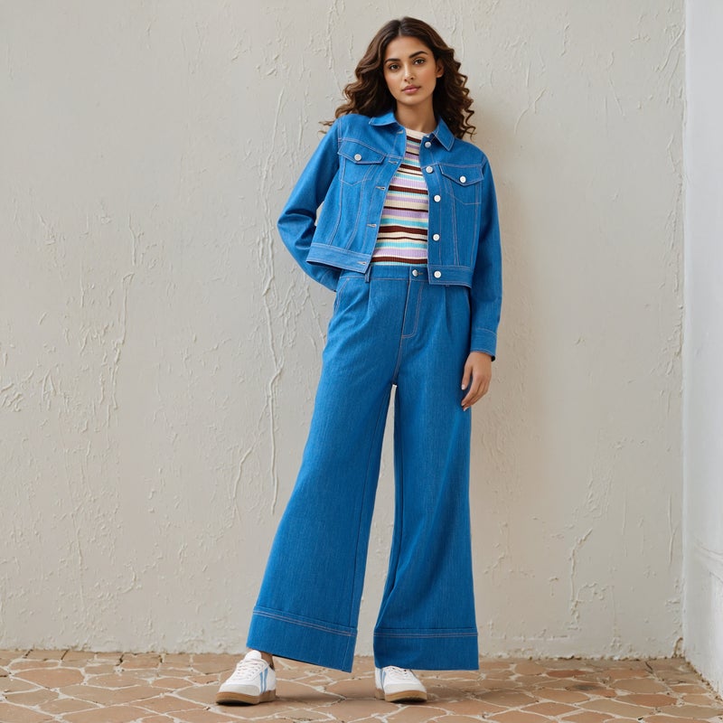 تواكستريمز تيشيرت بياقة دائرية مخطط من تو إكستريمز - Image 2