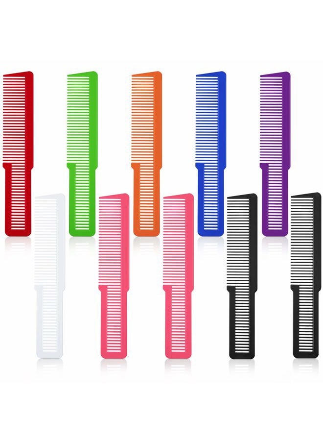 Patelai - 10 Pieces Hair Styling Combs Set: Fine Tooth Comb, Cutting Comb, and Clipper Comb for Home or Salon Use (Eye-catching Colors) - Image 1