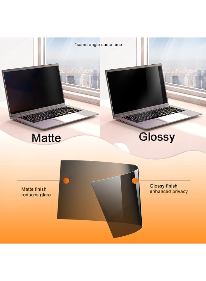 13.3" Laptop Privacy Screen Protector for 16:9 Aspect Widescreen Computer Monitor, 13.3 Inch Eye Protection Privacy Laptop Screen Filter Anti-Glare Anti-Blue Light Privacy Film Bubble Free Compatible with HP/Dell/Lenovo/Acer/Asus/LG/Huawei/Honor/Xiaomi Laptops - Image 4