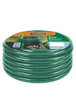 خرطوم حديقة فليكس بطول 10 متر باللون الأخضر ومصنوع من 3 طبقات من البولي فينيل كلورايد (PVC) مع حبل بوليستر مضفور وموصلات ملولبة ورشاش - pzsku/Z215F4C8C92B379415E42Z/45/_/1666007840/8cd1d15f-9f17-4104-b49a-85541a6df649