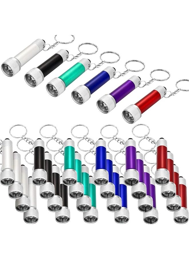 PROMASS promass Pack of 30 Mini LED Torches Keychain Portable 5 Light Bulb LED Torch for Camping Party Favours  - Image 1