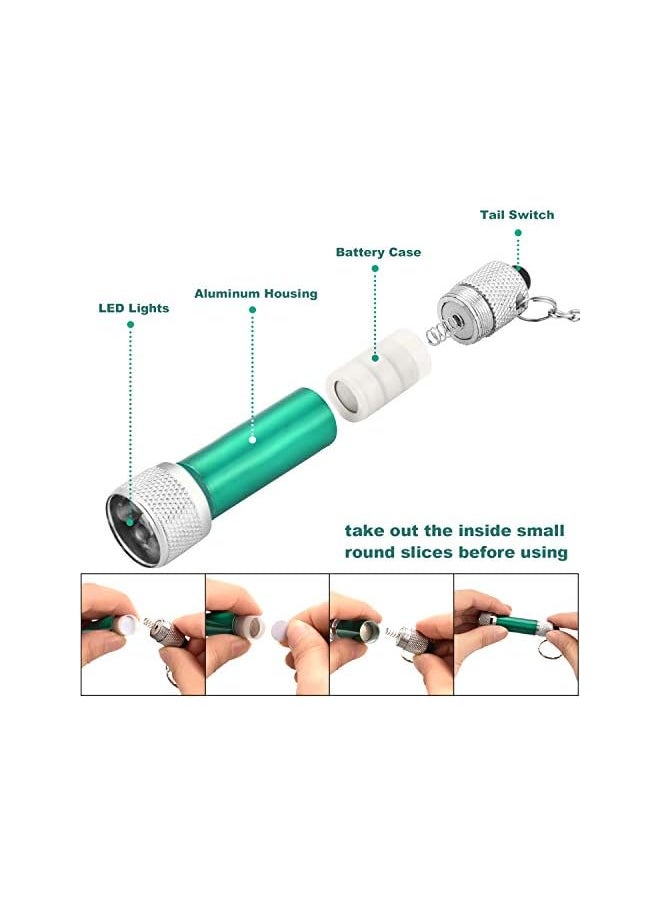 PROMASS promass Pack of 30 Mini LED Torches Keychain Portable 5 Light Bulb LED Torch for Camping Party Favours  - Image 5