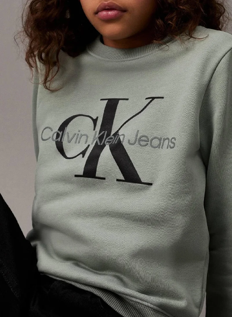 Calvin Klein Jeans  Unisex Logo Sweatshirt  | Best Price UAE