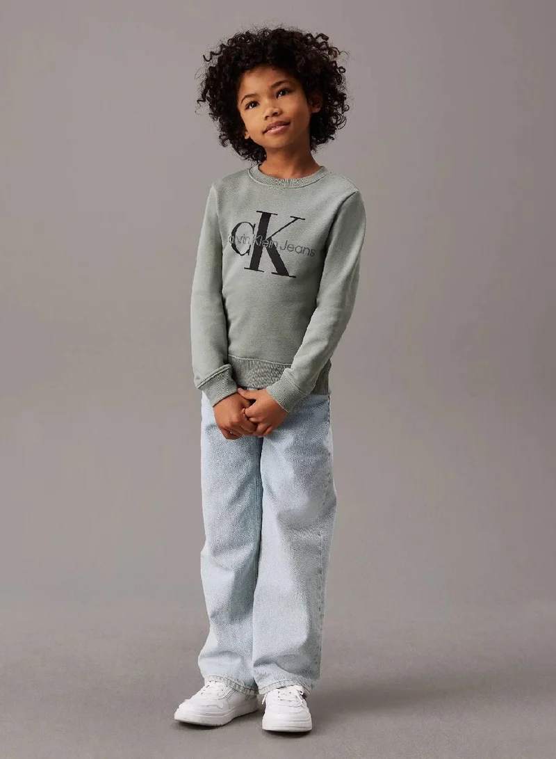 Calvin Klein Jeans  Unisex Logo Sweatshirt  | Best Price UAE