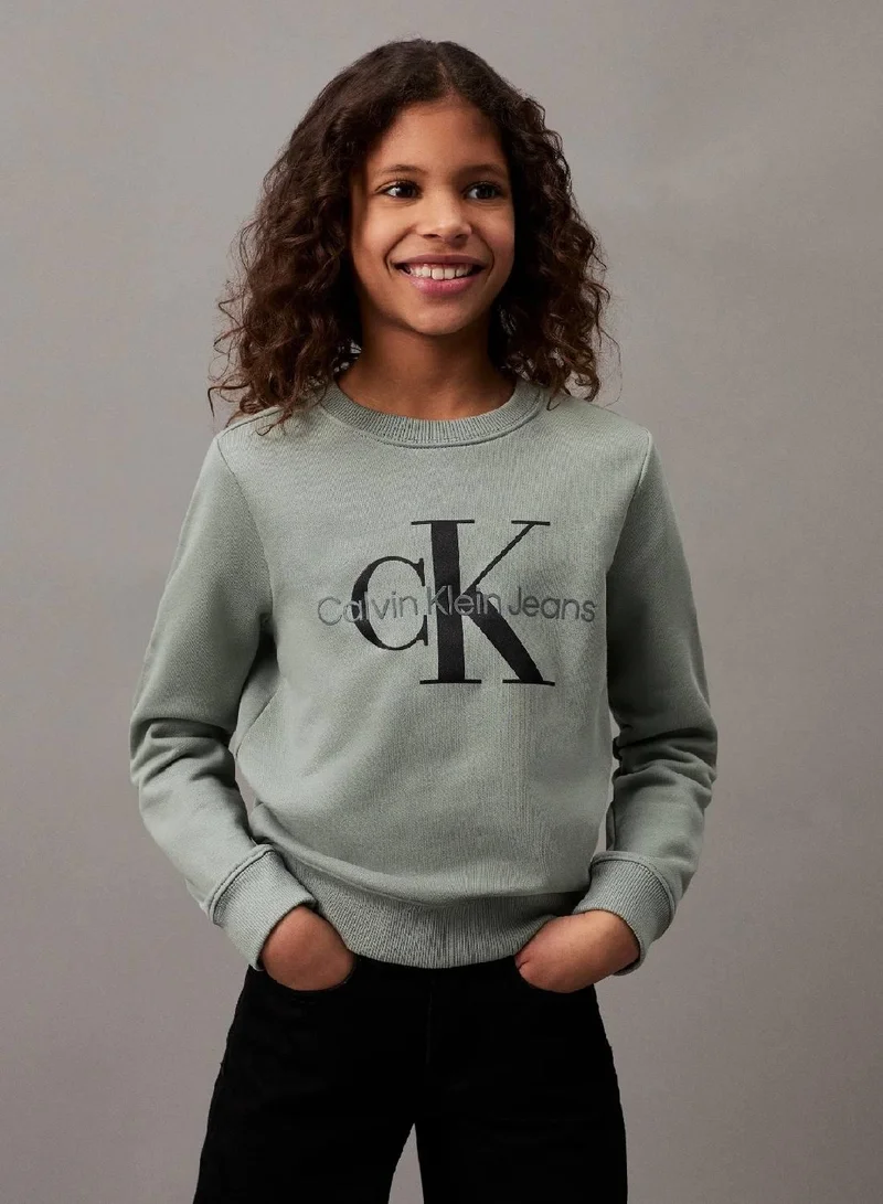 Calvin Klein Jeans  Unisex Logo Sweatshirt  | Best Price UAE