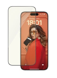 PanzerGlass PanzerGlass™ Advanced Anti-Reflective and Anti-Blue Light Screen Protector for Apple iPhone 15 Pro, Protect Your Eyes, Protect Your Phone - Case friendly full screen protector with mounting aid  - Image 2