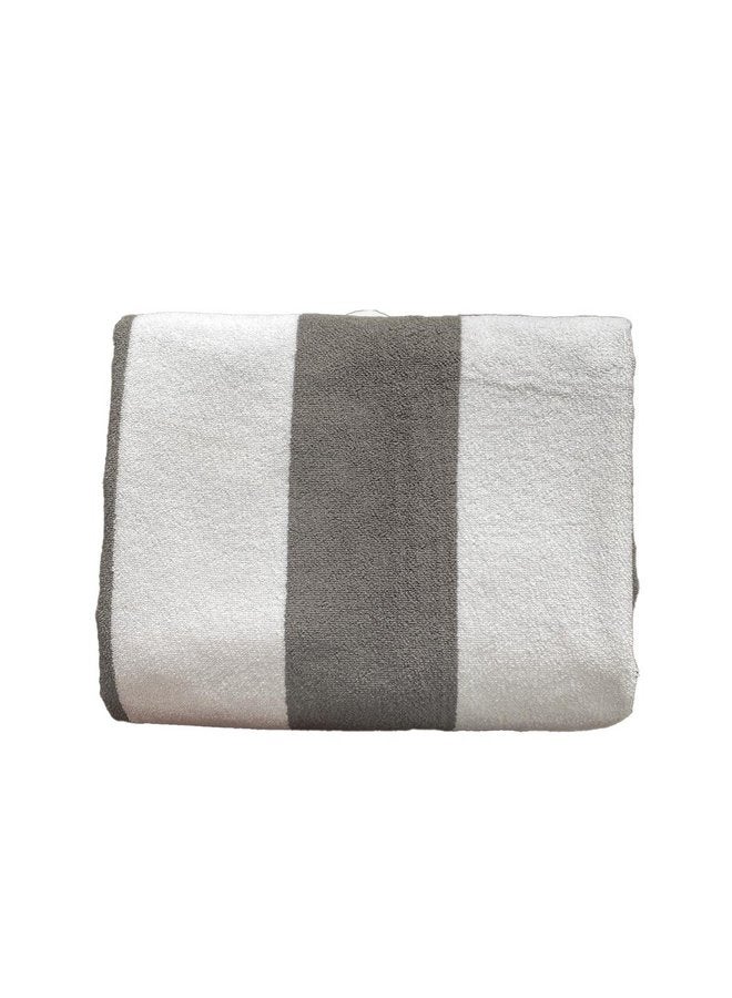 توالا بشكير بحر توالا, مقلم رصاصي في ابيض , قطن 100% ,ذو امتصاص عالي 100*200 - Image 4