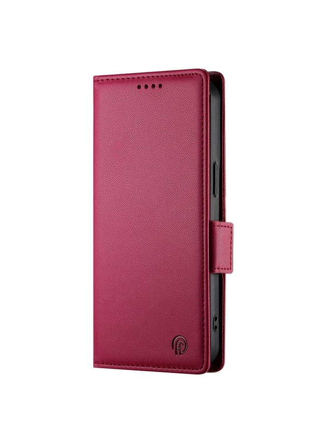 S-TOP Case For Redmi 14C 4G Side Buckle Magnetic Frosted Leather Phone Case - Image 2