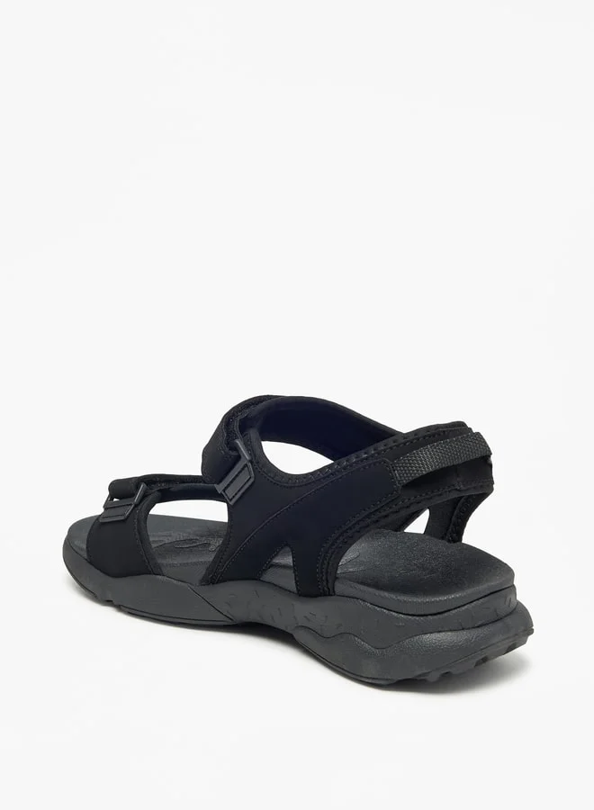 Le Confort Le Confort Logo Print Floaters with Hook and Loop Closure