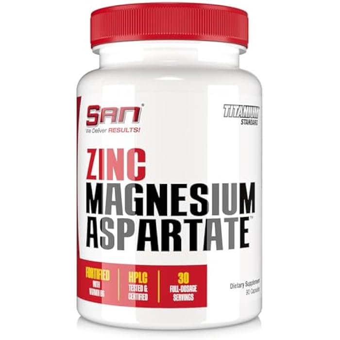 SAN Zinc Magnesium Aspartate - Essential Mineral Complex for Sleep Support and Recovery 30 Servings - Image 2