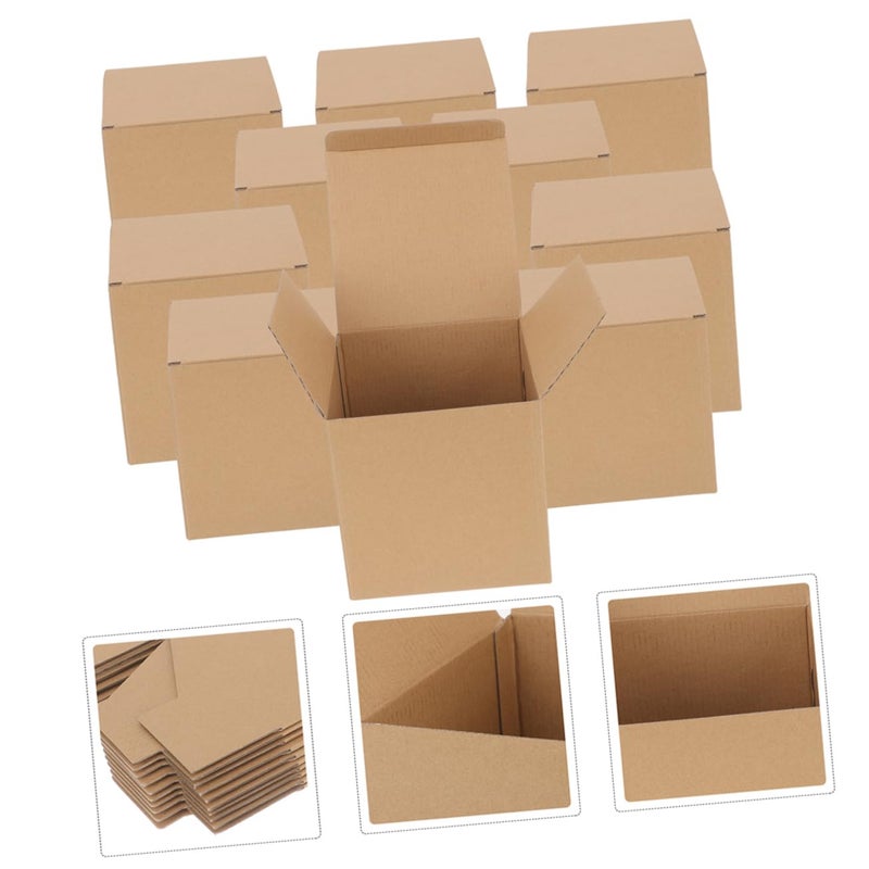 Corrugated Cardboard Shipping Boxes 8pcs Sturdy Small Mailing Boxes For Packing - Image 3