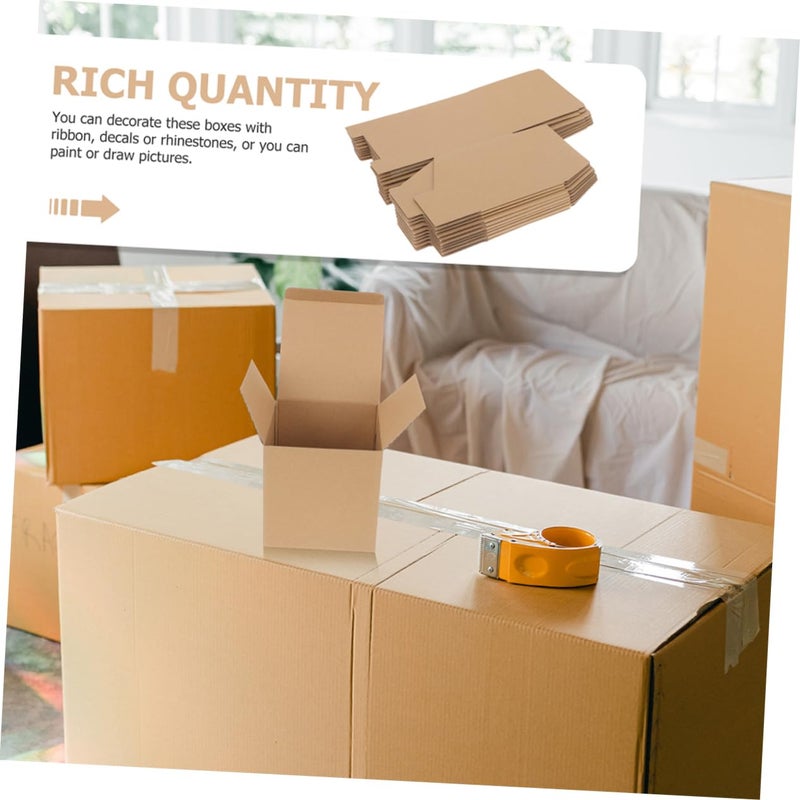 Corrugated Cardboard Shipping Boxes 8pcs Sturdy Small Mailing Boxes For Packing - Image 5
