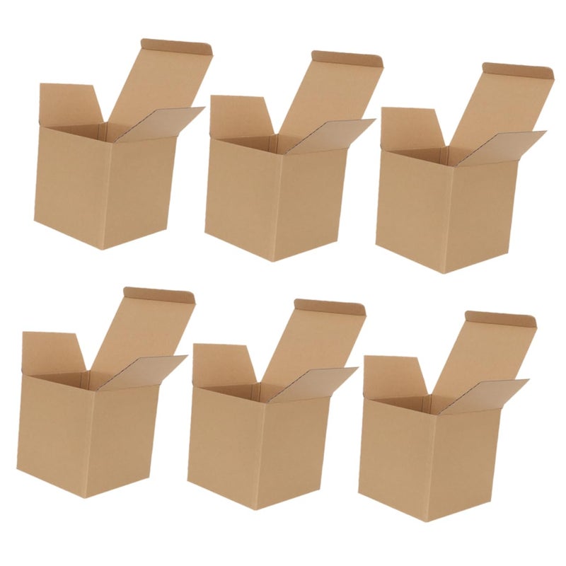 Corrugated Cardboard Shipping Boxes 8pcs Sturdy Small Mailing Boxes For Packing - Image 2