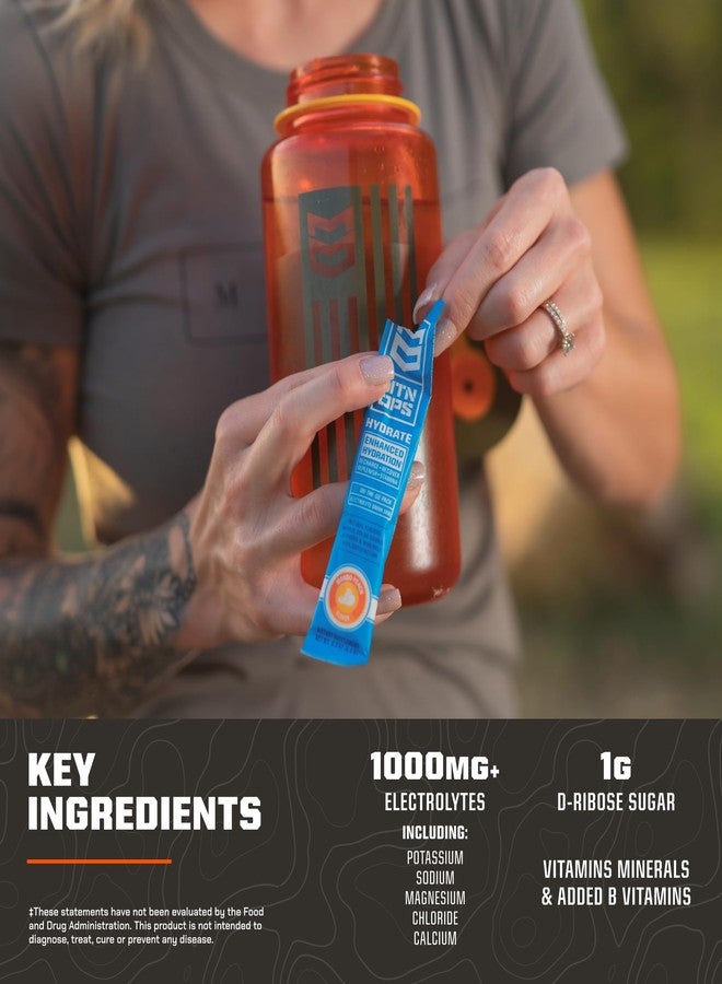 MTN OPS Hydrate Electrolytes Powder Drink Mix, 20 Single Serving On-The-Go Electrolyte Packs with Over 1000mg of Electrolytes per Serving, Lemonade - Image 5