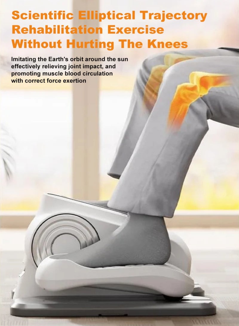 EzzySo آلة المشي الكهربائية معدات إعادة تأهيل كبار السن جهاز تمرين دواسة القدم جهاز رياضي لإعادة تأهيل السكتة الدماغية وشلل نصفي مع جهاز تحكم عن بعد و 12 سرعة قابلة للتعديل - Image 3