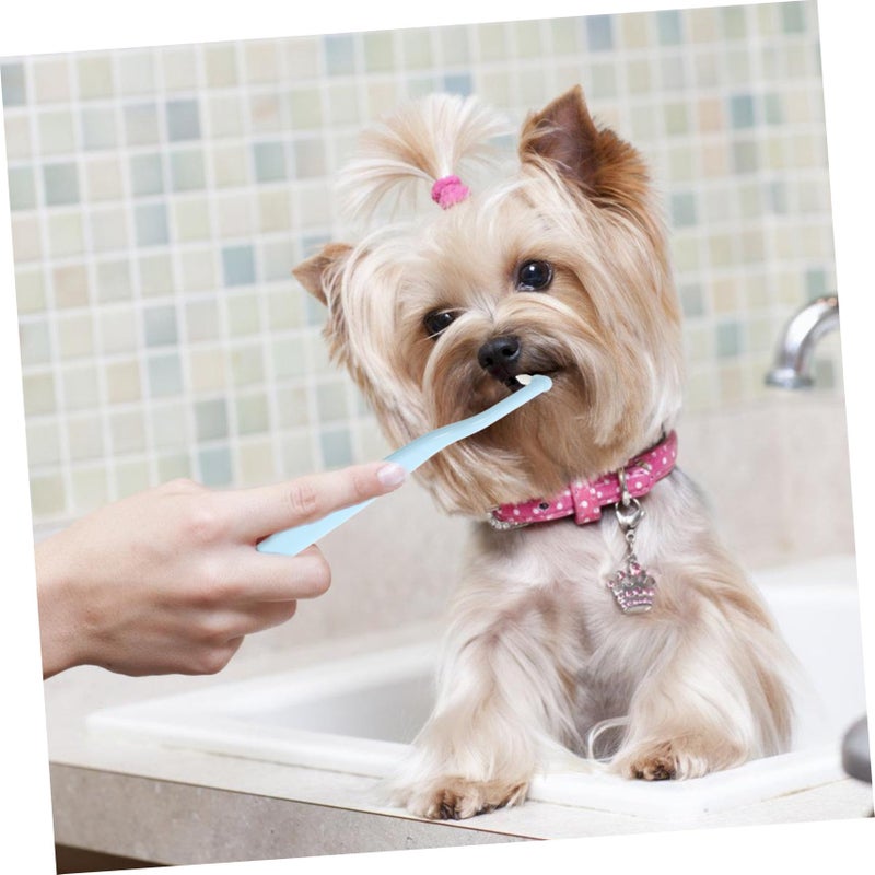 Soft Bristle Pet Toothbrush with Pointed Head for Cats and Small Dogs Gentle Oral Care Gum Protection - Image 5
