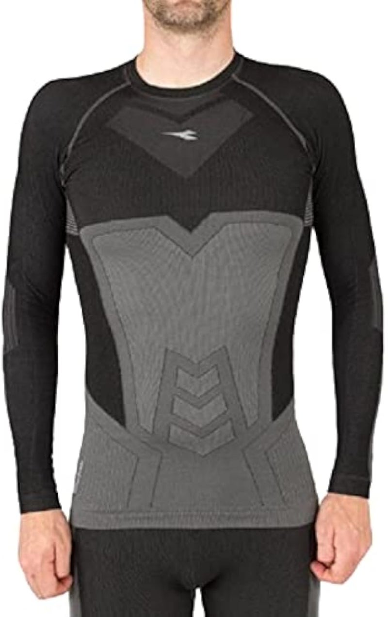 Diadora T-Shirt for Unisex (Black, 171186)