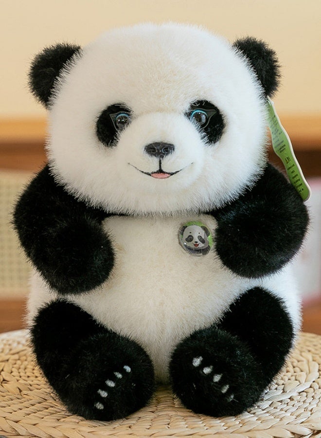 دمية أطفال، دمية باندا، لعبة باندا هوا هوا القطيفة، عالية الجودة، رقيقة وناعمة، ارتفاع 35 سم، نجمة أنثى في عالم الباندا، أفضل هدية عيد ميلاد، هدية للحفلات، هدية تخرج، هدية عيد الطفل - Image 4