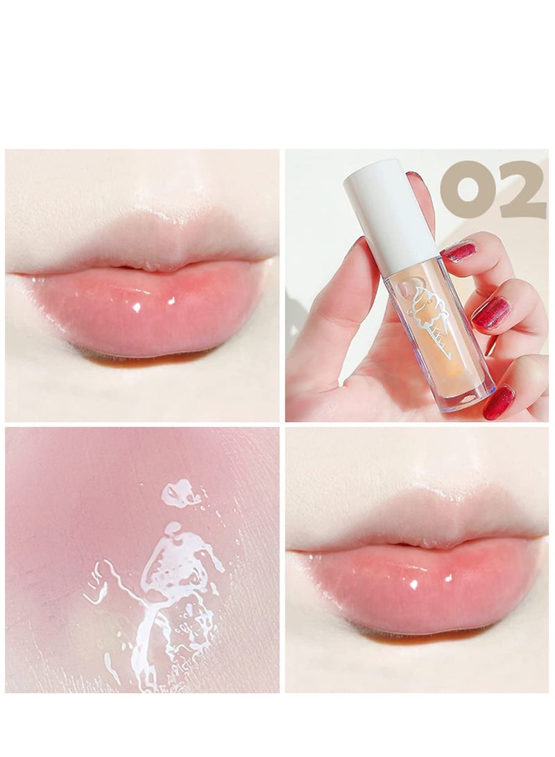SYOSI Lip Glow Oil Transparent Toot Lip Oil Portable Plumping Moisturizing Clear Lip Gloss for Dry and Chapped Lips Natural Nourishing Lip Care Deep Repair Use with Lipstick 3PCS - Image 3