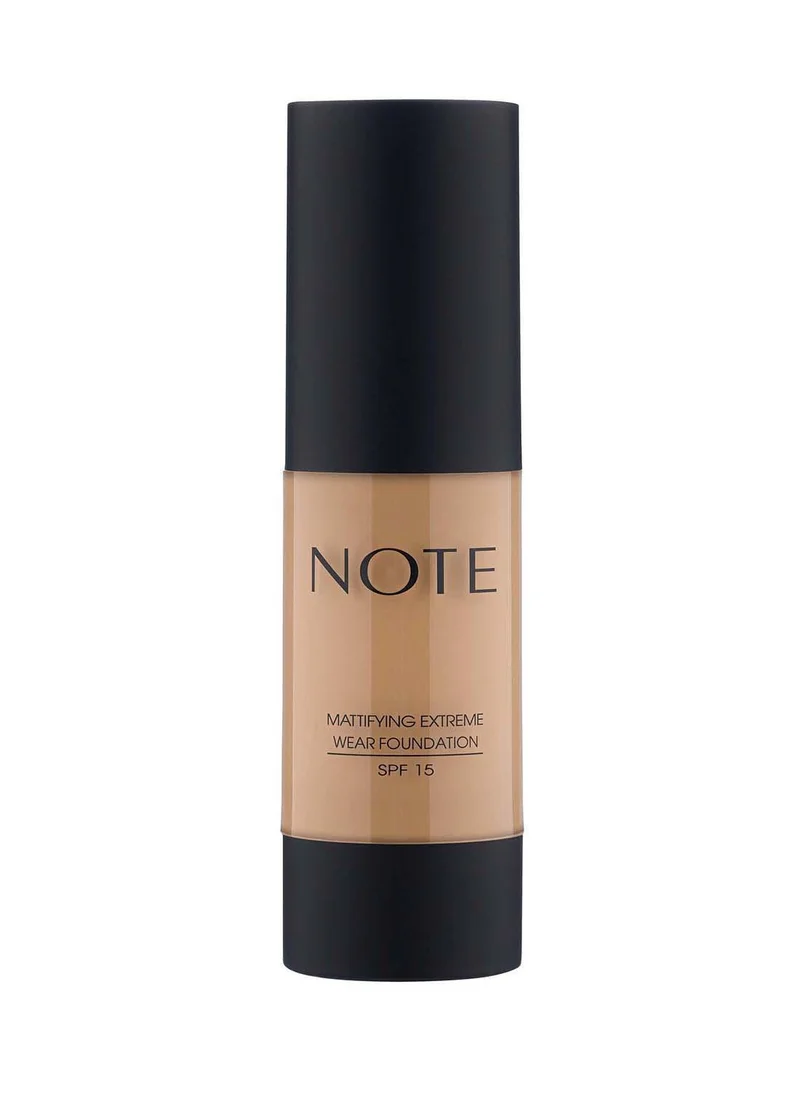 Note Note Mattifying Extreme Wear  Foundation 04 Pump - Sand