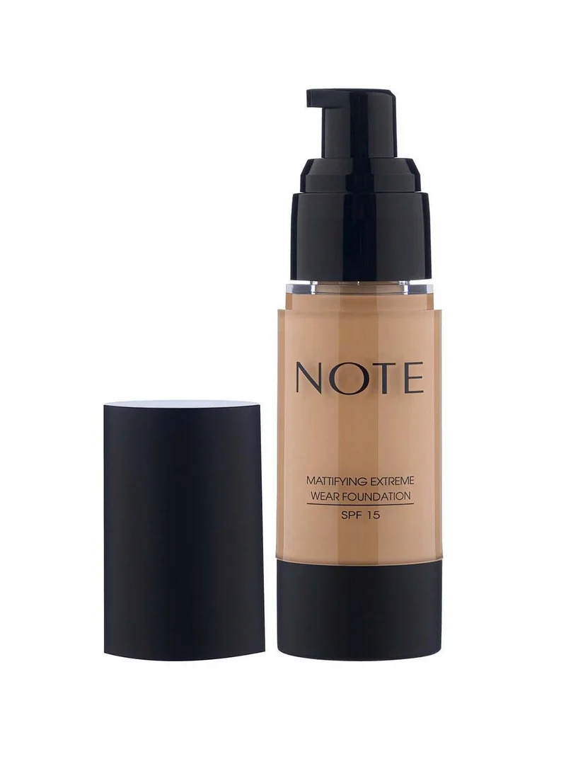 Note Note Mattifying Extreme Wear  Foundation 04 Pump - Sand