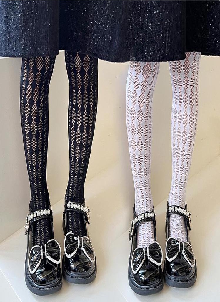 Eckek - Girls Spring Summer Tights Lace Stocking Fishnet Trousers Cotton One-Piece Pantyhose New Style Baby - Image 1