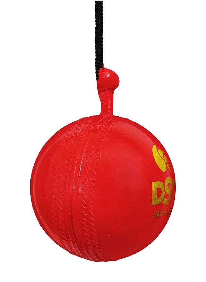 DSC Hanging Synthetic Cricket Ball (Red)| Rubber | Suitable for Practice Game | Solid inner core | Weatherproof | Training | Lightweight  - Image 2