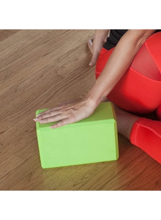 مكعب اليوجا عالي الكثافة من سبورت كيو، إسفنج EVA غير قابل للانزلاق، لتحسين التمدد في اليوجا والبيلاتس واللياقة البدنية (عبوة من قطعتين) - Image 3