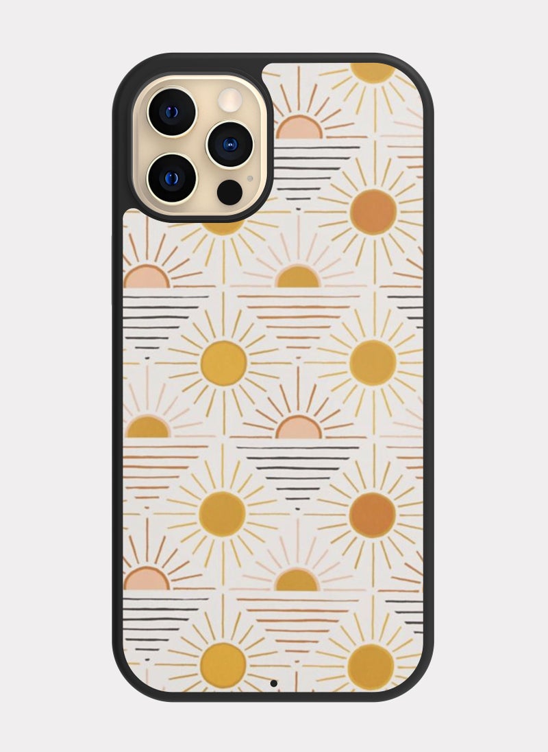 PXLAAT iPhone 12 Pro case cover Sun pattern - Image 1