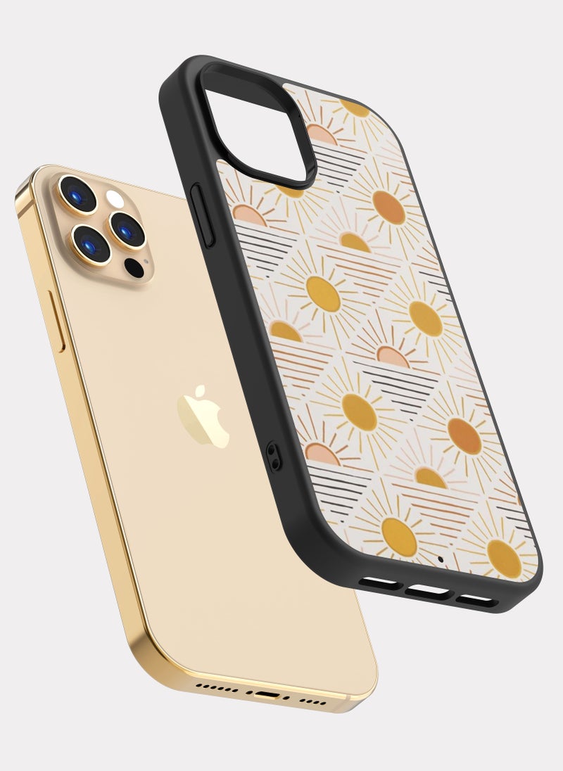 PXLAAT iPhone 12 Pro case cover Sun pattern - Image 2