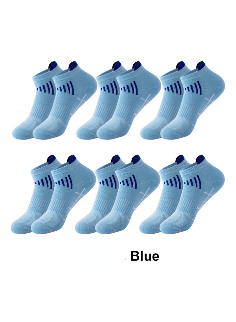 6 Pairs Of Summer Breathable Sweat-Absorbent Socks For Men And Women - Image 1