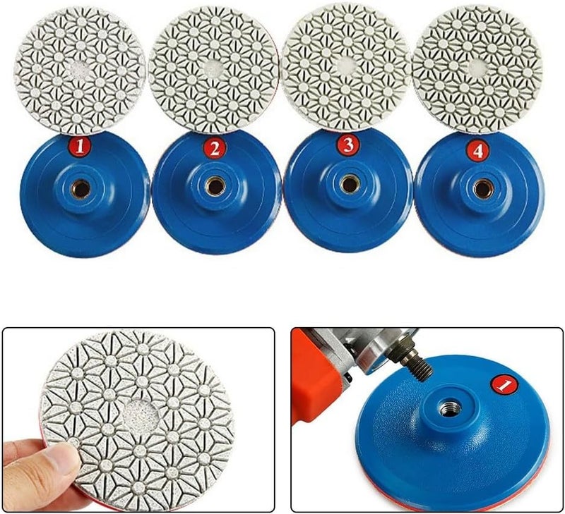 Temp resistant 4 Inch Wet Dry Polishing Pads 4 Steps Sanding Discs for Granite Marble Concrete Limestone, 150-2000 Grit Emery Grinding Wheels Set of 4 Proper storage environment Lightweight General standard compliant quality Varied size selections Cost saving design picks Batch consistent craftsmanship Multi-source stock guarantee Wide use compliant quality Global standard quality Wear resistant upgraded material General purpose premium build Dispersed regional warehouses Labor saving optimized design Space saving design picks Permanent & temporary usable Tiered cost purchase alternatives Low wear optimized design Rack sorted local inventory Transparent body Systematic nationwide ship Compact design Low dust buildup Multi-goal comprehensive design Diverse operating method fit - Image 5