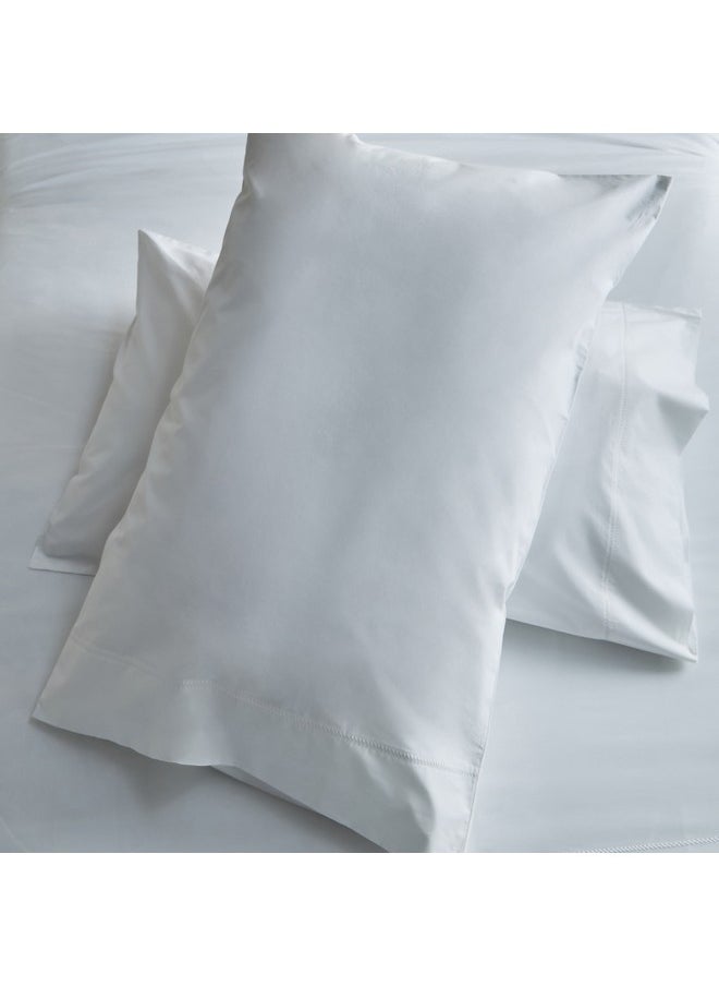 Home Box Purely-Percale 3-Piece 300TC Percale Twin Duvet Quilt Cover Set 150 x 220 cm  - Image 5