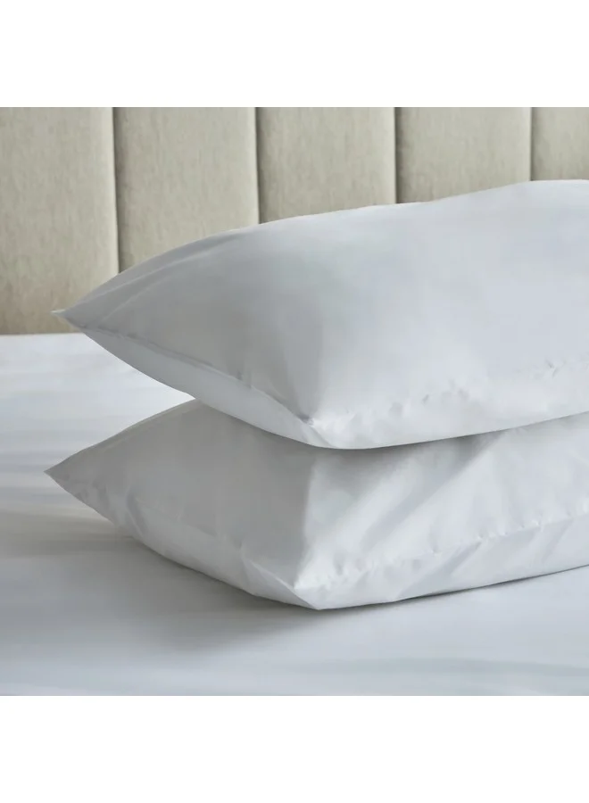 Home Box Purely-Percale 3-Piece 300TC Percale Twin Duvet Quilt Cover Set 150 x 220 cm