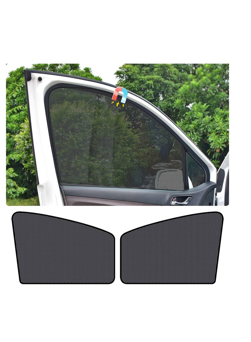 SYOSI Car Side Window Sunshade, 2 Pack Magnetic Sunscreen Car Curtains, Car Privacy Curtain, Front Window Car Interior Accessories, Sun UV Protection, for Baby, Kids and Animals Protection - Image 1