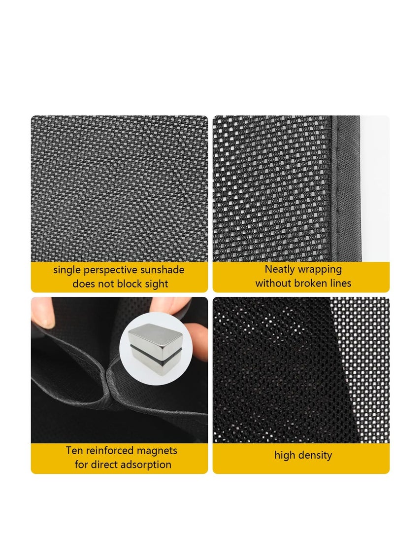 SYOSI Car Side Window Sunshade, 2 Pack Magnetic Sunscreen Car Curtains, Car Privacy Curtain, Front Window Car Interior Accessories, Sun UV Protection, for Baby, Kids and Animals Protection - Image 4