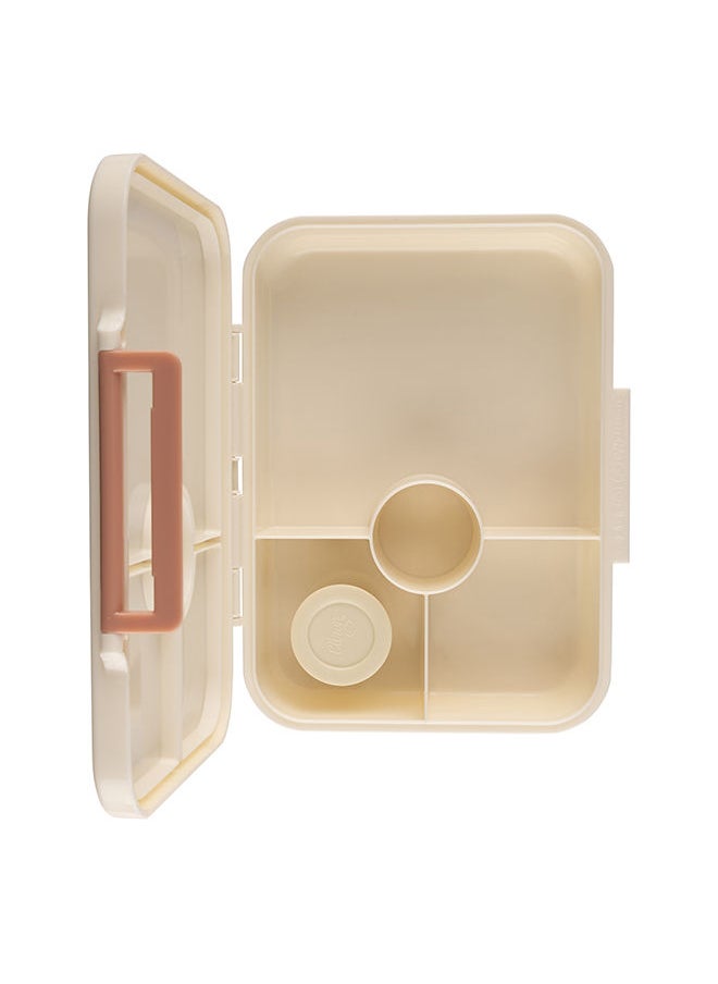 Tritan Lunch Box With 4 Compartments For Kids Includes 1 Sauce Container, Leak Proof And Bpa Free Lunch Box For Kids - Cherry