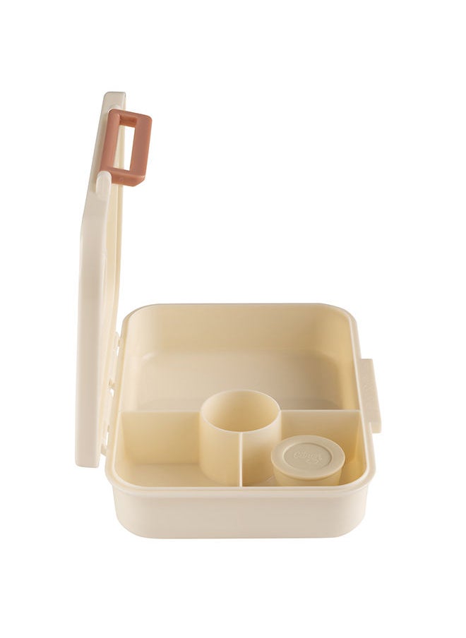 Tritan Lunch Box With 4 Compartments For Kids Includes 1 Sauce Container, Leak Proof And Bpa Free Lunch Box For Kids - Cherry