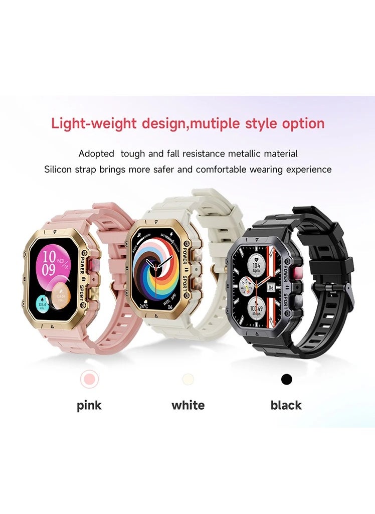 Yezler Active Glow Smart Watch for Women - AMOLED Display, Rugged Sports Design, Fitness Tracker, Heart Rate & Sleep Monitor, IP68 Waterproof, Step Counter, Smart Notifications, Compatible with Android & iOS, Ideal for Active Lifestyle  - Image 5