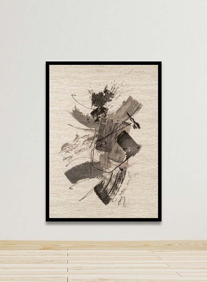 Marktna Canvas Wall Art for Wall Decoration Modern Design With A Hollow Black Frame Size 120x80cm One Piece - Image 1