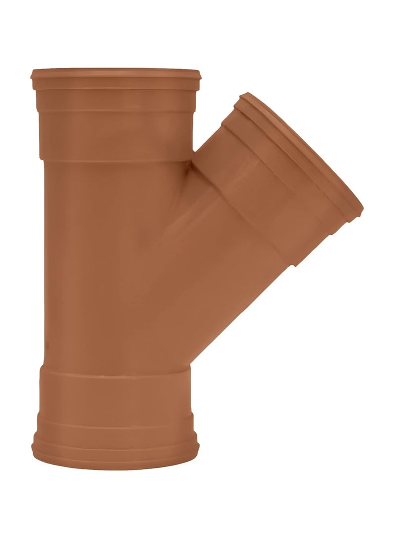 RACO Red UPVC Pipe Fittings for Plumbing Drainage Irrigation Ventilation Chemical Transport Water Treatment (Y TEE) - Image 1