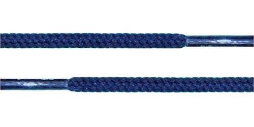 BCB Wear Round Shoelaces 3/16" Thick Solid Colors for All Shoe Types Several Lengths (Navy-45) - Image 2