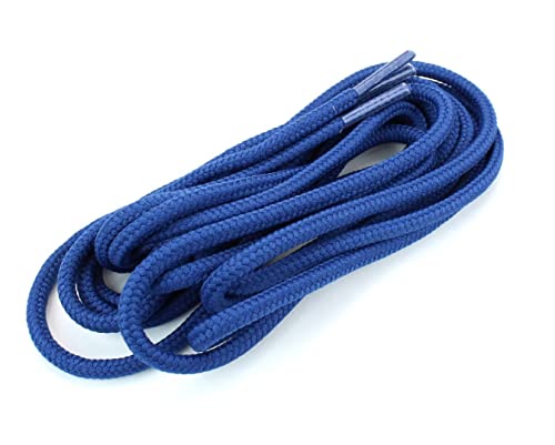 BCB Wear Round Shoelaces 3/16" Thick Solid Colors for All Shoe Types Several Lengths (Navy-45) - Image 5