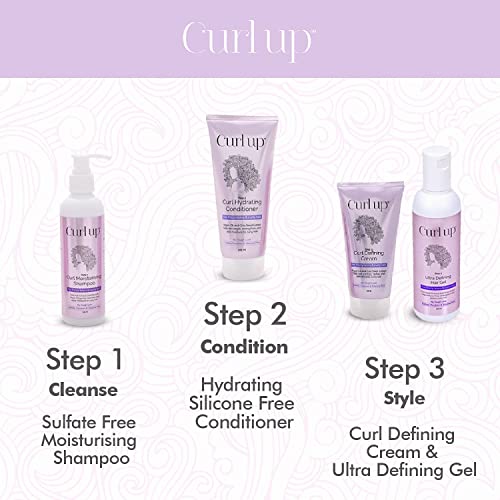 Curl Up Ultra Defining Bundle with Curly Hair Shampoo , Conditioner , Leave in Curl Cream & Hair Gel | For Dry Frizzy ,Wavy & Curly Hair | Sulphate Paraben & Silicone Free- Combo of 4 - Image 2