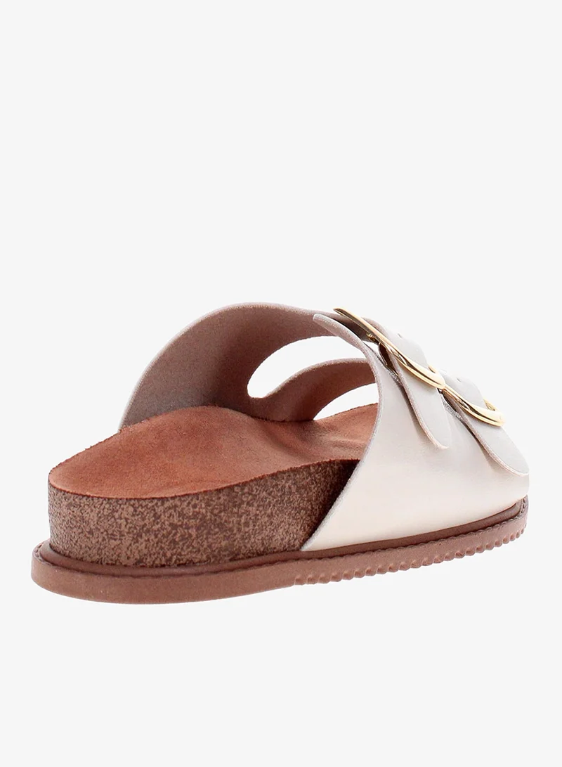 Beira Rio Off-White Flat Sandals for Women – Stylish & Comfortable Everyday Wear for Women | Best Price UAE