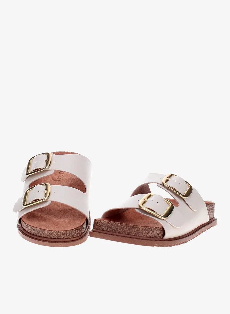 Beira Rio Off-White Flat Sandals for Women – Stylish & Comfortable Everyday Wear for Women | Best Price UAE